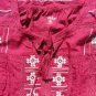 Great Northwest Indigo Sleeveless Red Embroidered Tank Top Blouse sz L