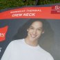 NEW WARM Gray Crew Neck Hanes Long Sleeve Winter Thermal Women's Shirt Small S P