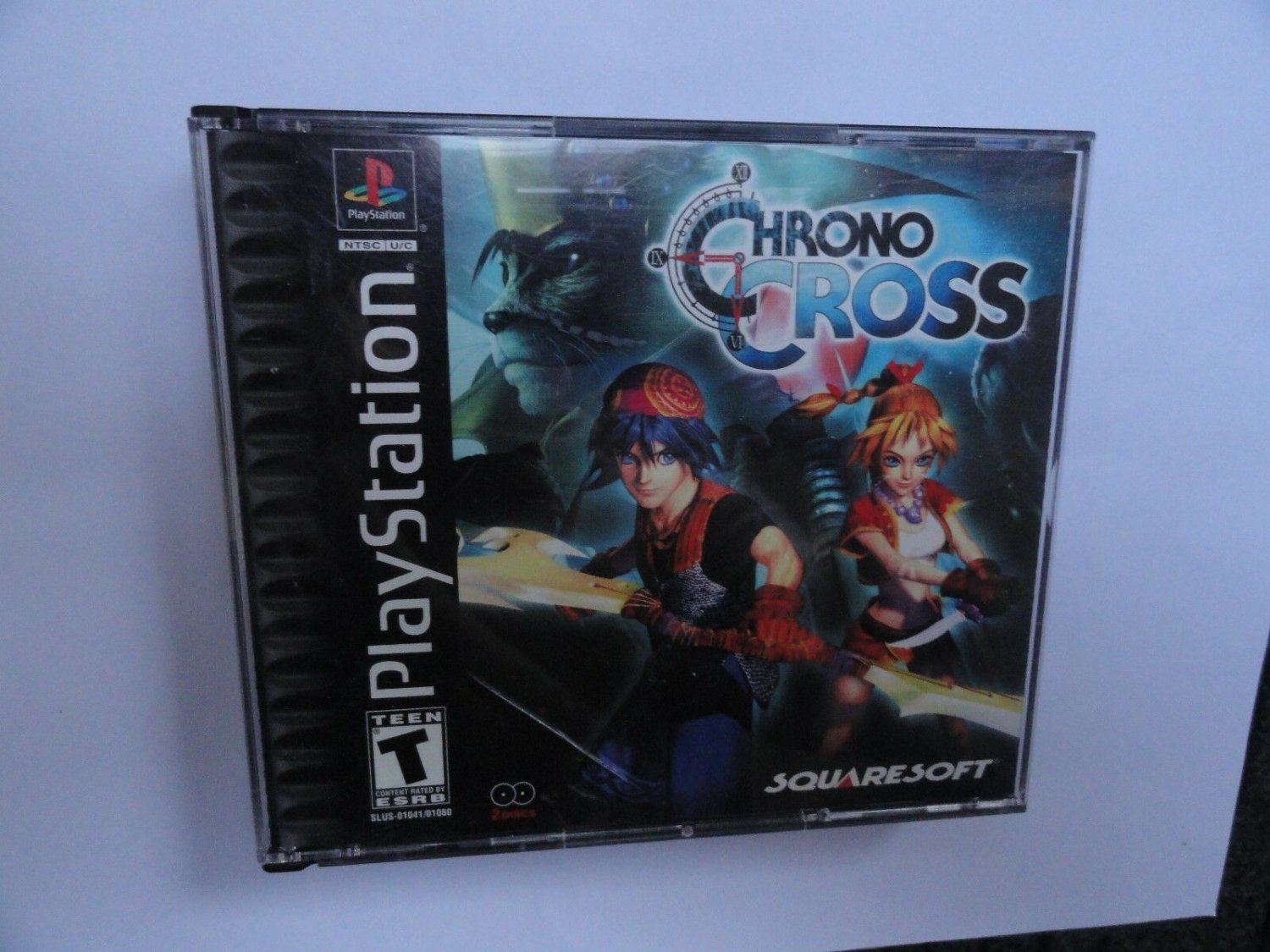 Chrono Cross PS1 PLAYSTATION 1 BLACK LABEL COMPLETE