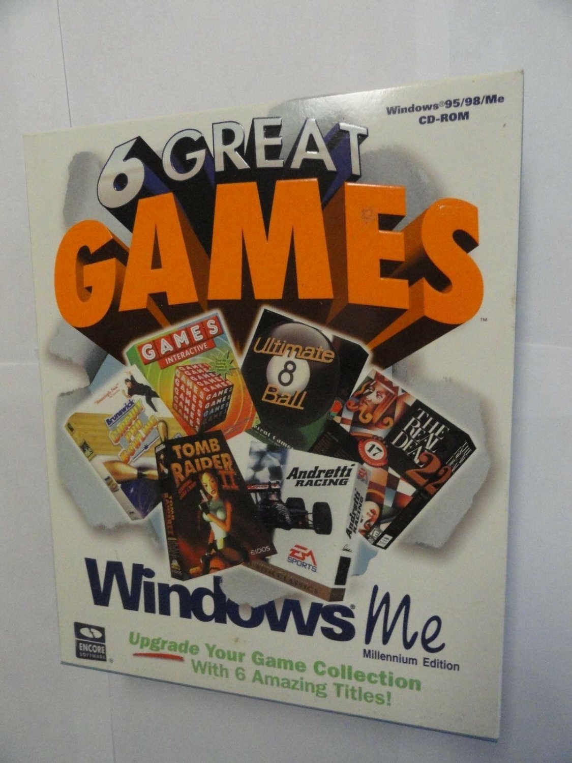 6 Great Games: Windows Me (PC, 2000) NEW SEALED BIG BOX