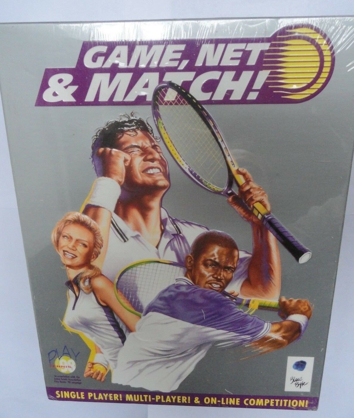 Game, Net & Match by Blue Byte 1998 PC Tennis GAME  NEW SEALED BIG BOX