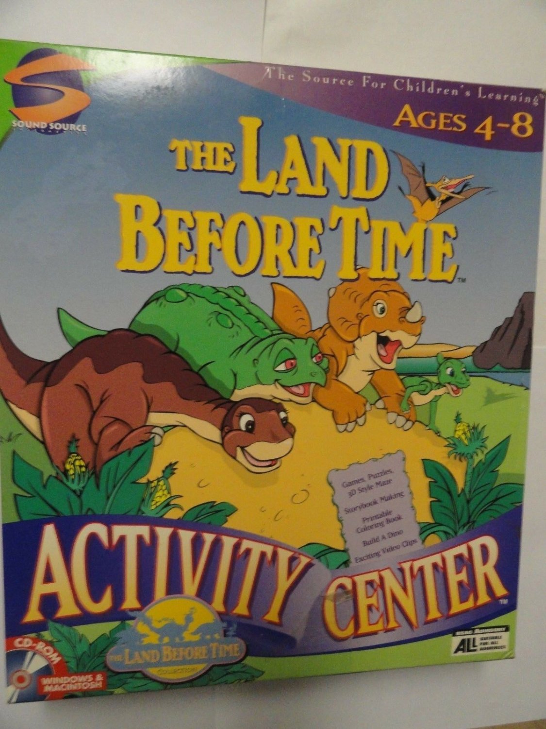 The Land Before Time Activity Center PC GAME NEW SEALED BIG BOX