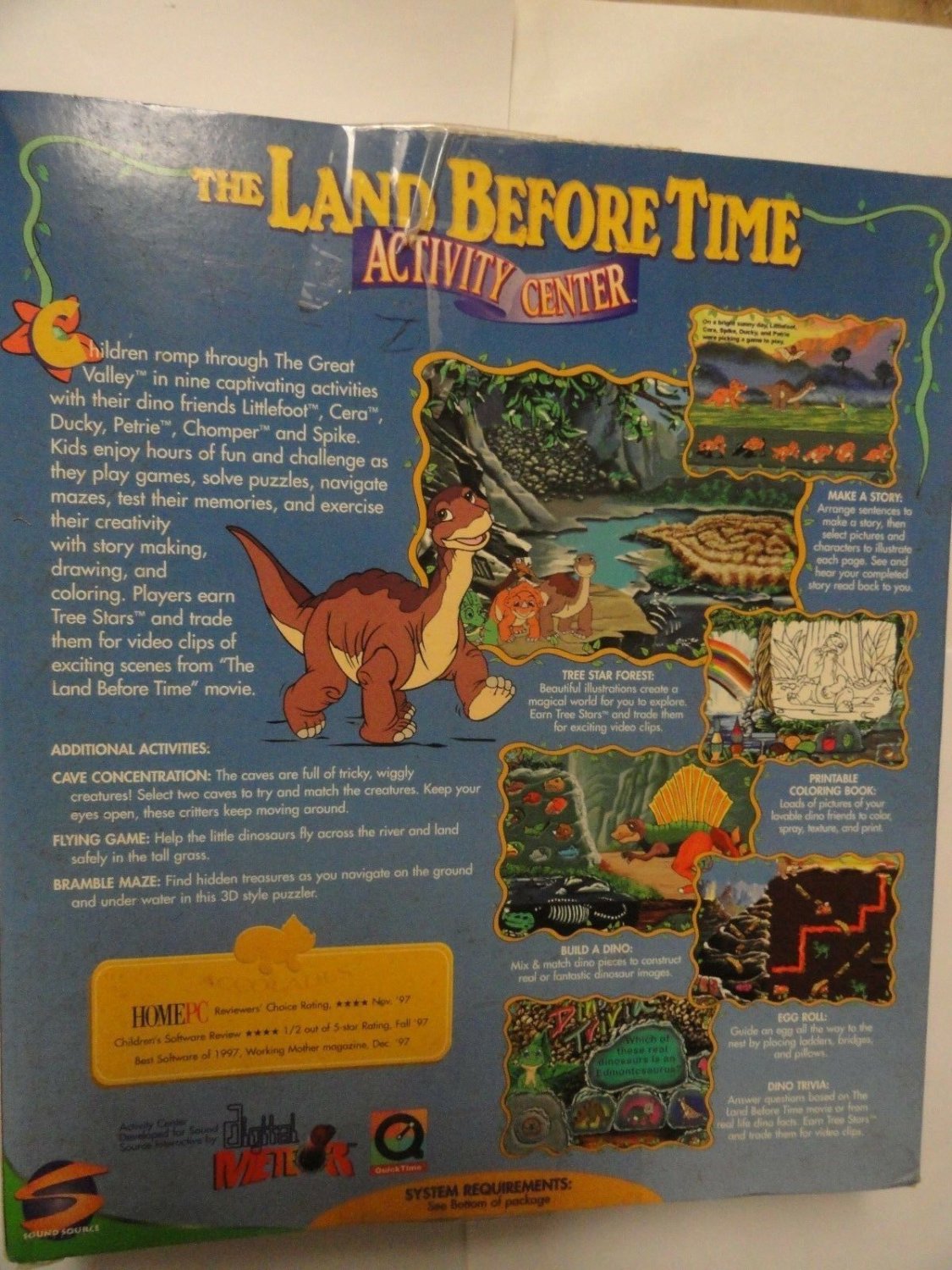 The Land Before Time Activity Center PC GAME NEW SEALED BIG BOX