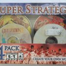 Super Strategy 4 Pack PC Age of Empires Gold Civilization II Risk II and Majesty