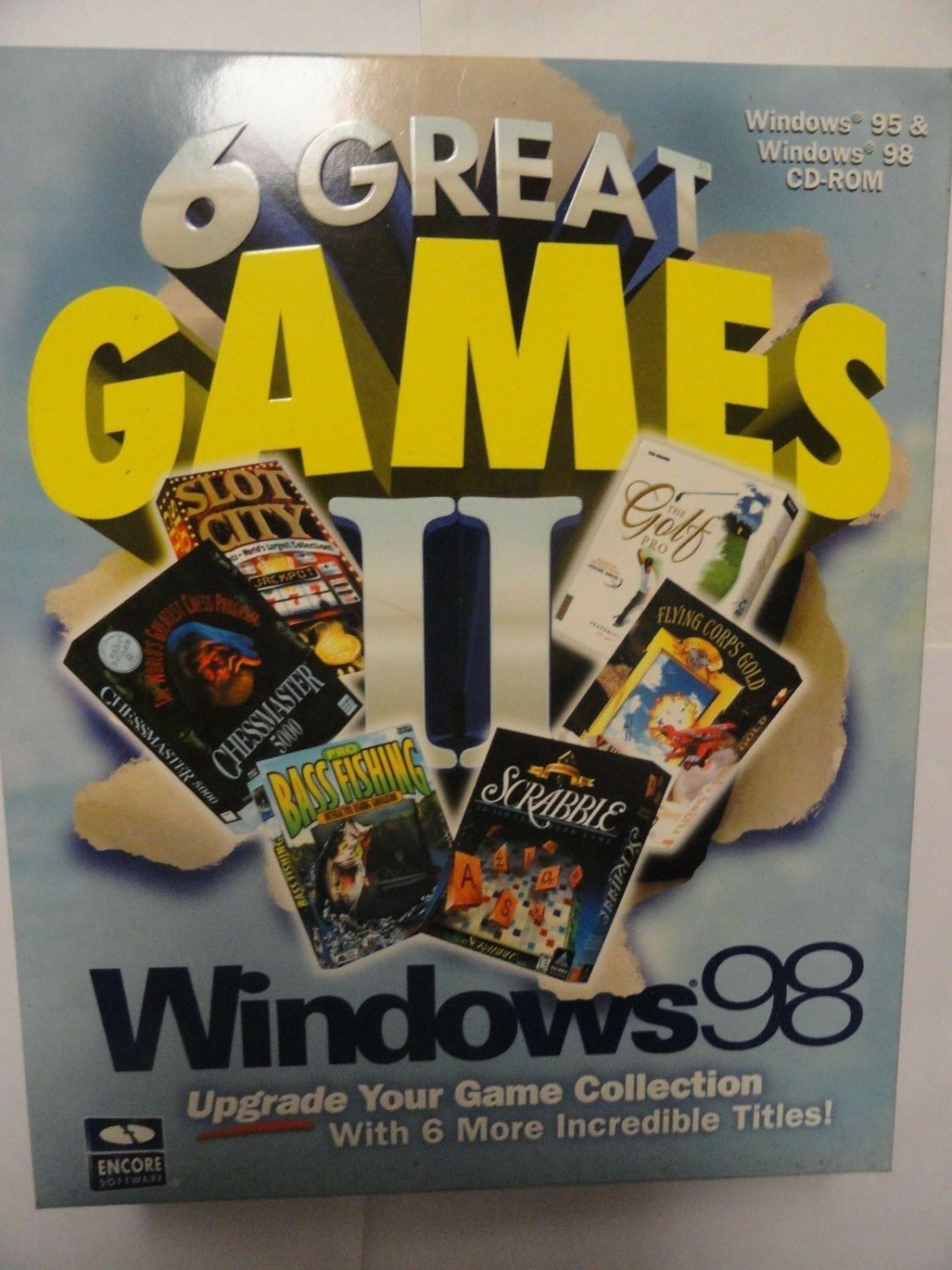 6 Great Games 2 for Mac, Windows  NEW SEALED BIG BOX