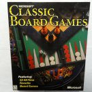 Microsoft Classic Board Games (PC, 2000) NEW SEALED BIG BOX