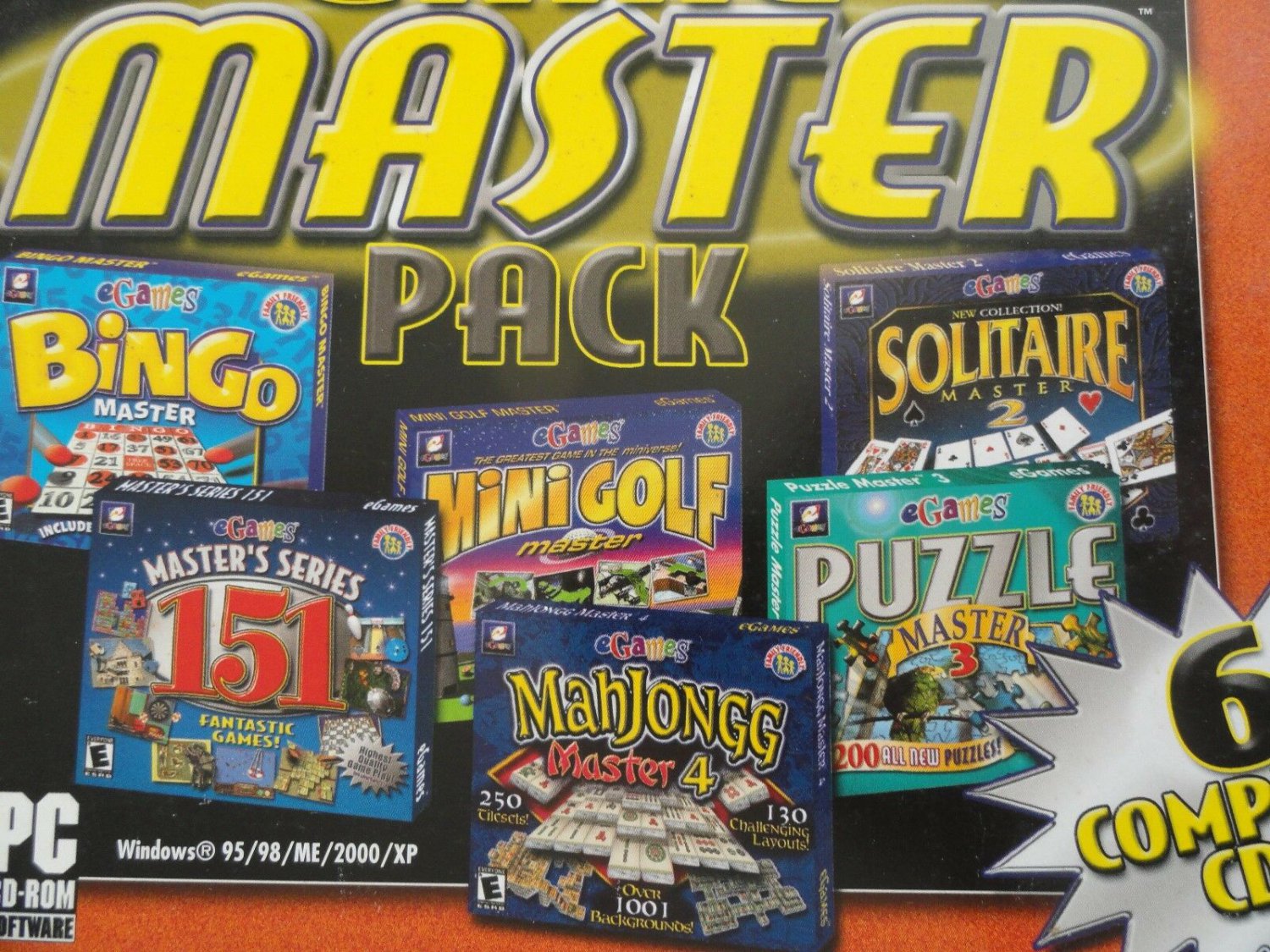 Game Master Pack PC Bingo Bingo Master Mahjongg Master 4 Puzzle Master Mini Golf