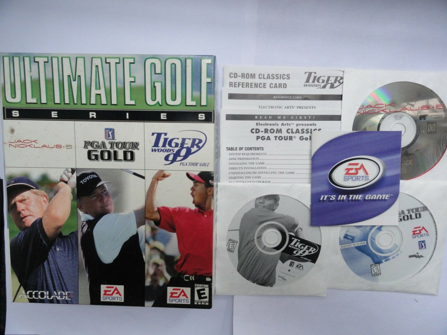 Ultimate Golf Series PC EA SPORTS GAME Nicklau PGA Tour Woods BIG BOX