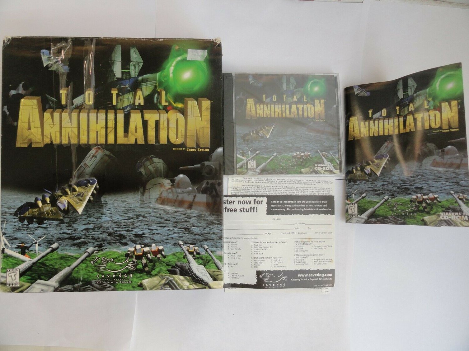 Total Annihilation (PC 1997) GAME CD IS NEW AND SEALED -TAPE AROUND OPEN BIG BOX
