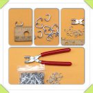 Hog Ring Pliers & 50 3/8" Hog Rings tags sausage casing traps fences doll repair