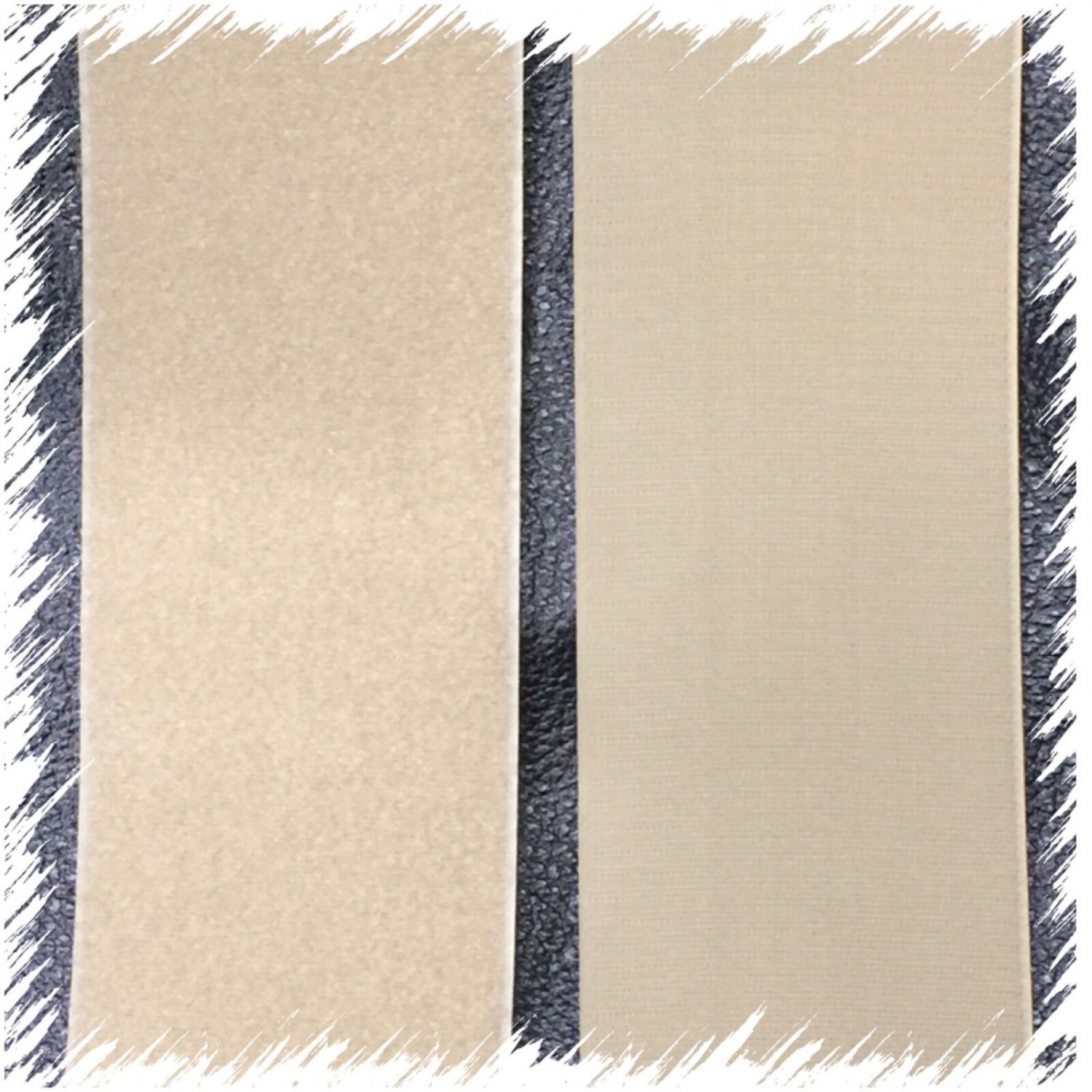 4" Inch Wide HOOK and LOOP Sew On Fastener ONE Yard (36") Tan / Beige US SELLER