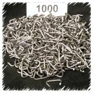 1000 Hog Rings 3/4" 14 g Seat Uphol Fences Traps Cages (Corrosion Resistant)