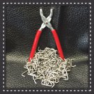 Hog Ring Pliers & 200 Stainless Steel Hog Rings 3/4" Seat Covers Fences Netting