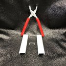 Hog Ring Pliers & 100 Hog Rings 3/4" Easy Snap Off - Seats Upholstery Fences