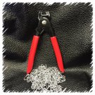 Hog Ring Pliers (Lg) and  200 Hog Rings 1/2" Netting Casings Tags Cage Fences