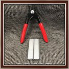 Hog Ring Pliers (Lg) & 200 Collated Hog Rings 3/4" Seats Upholstery Fences Cages