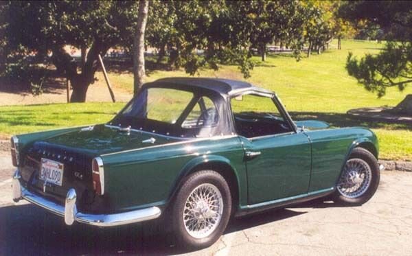 TRIUMPH TR4 Top w/3 Plastic Windows fits 1961 1/2 -1965  - 8 YR WARRANTY