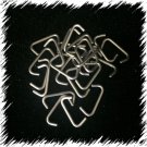 100 Stainless Steel NO RUST Hog Rings 3/4" 14g Seat Upholstery fences cages USA