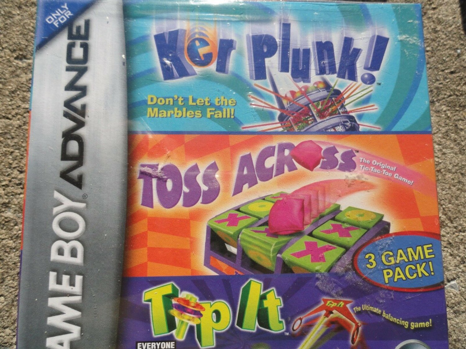 Kerplunk/Toss Across/Tip It (Nintendo Game Boy Advance, 2006) NEW SEALED