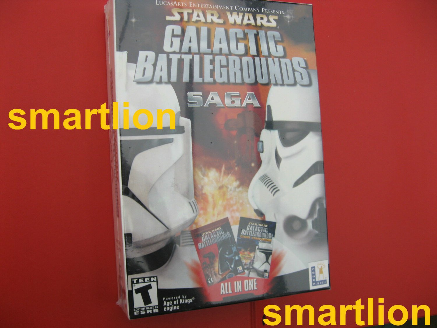 Star Wars Galactic Battlegrounds Saga PC Game 2002 NEW SEALED