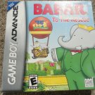 Babar to the Rescue (Nintendo Game Boy Advance, 2006) NEW SEALED
