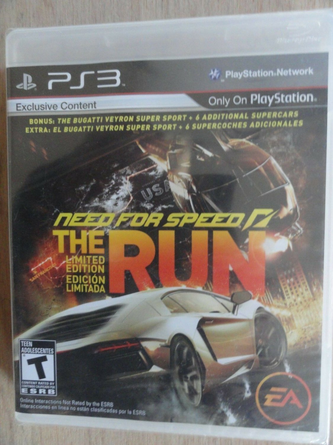 Need for Speed The Run LIMITED EDITION ps3 BLACK LABEL NEW SEALED