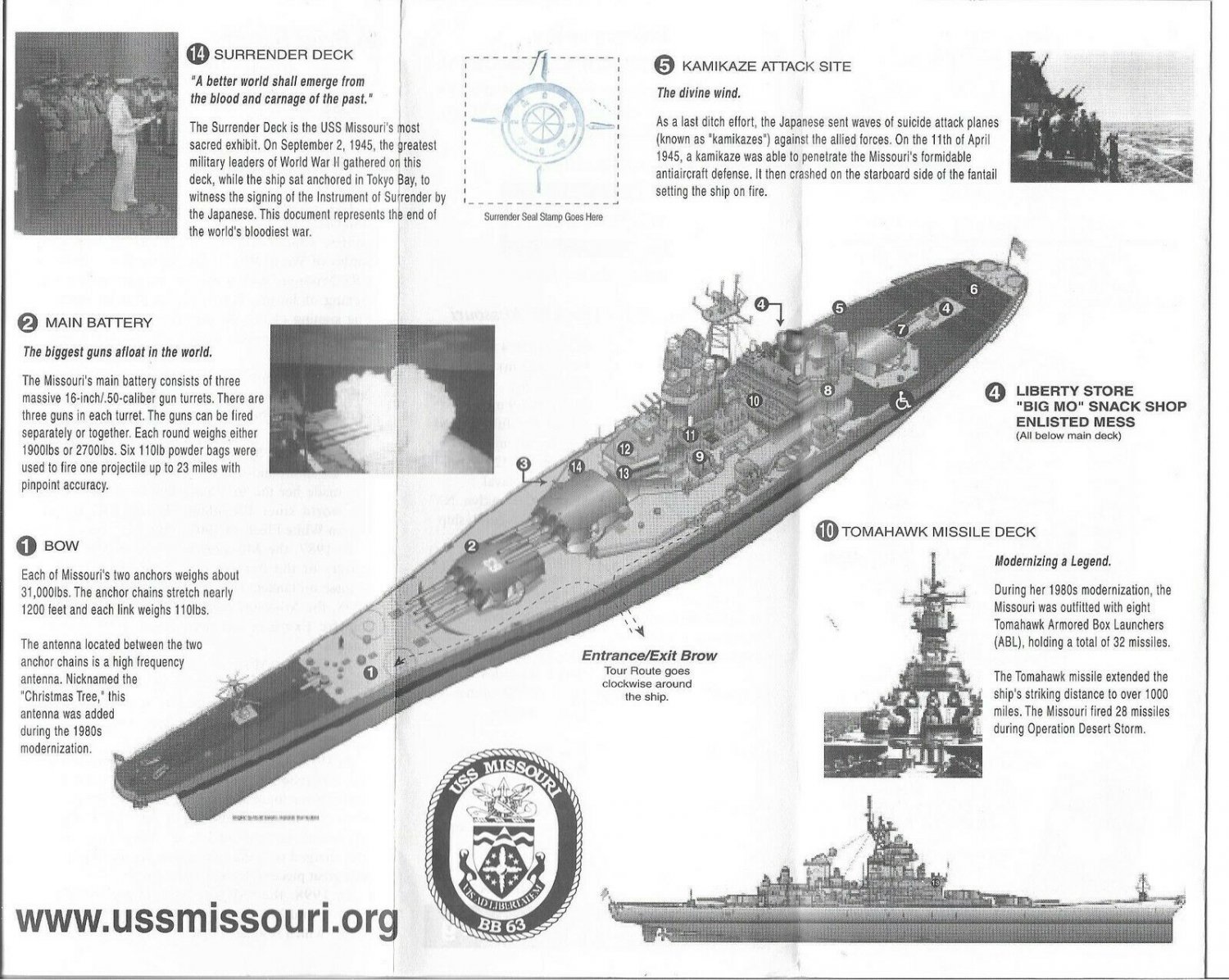 Vintage Summer 2006 Deck Log USS Missouri Pearl Harbor HI New Condition!