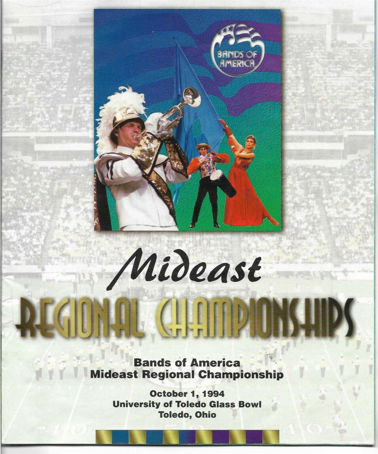 1994 Bands Of America Mideast Regionals Program Excellent Condition!