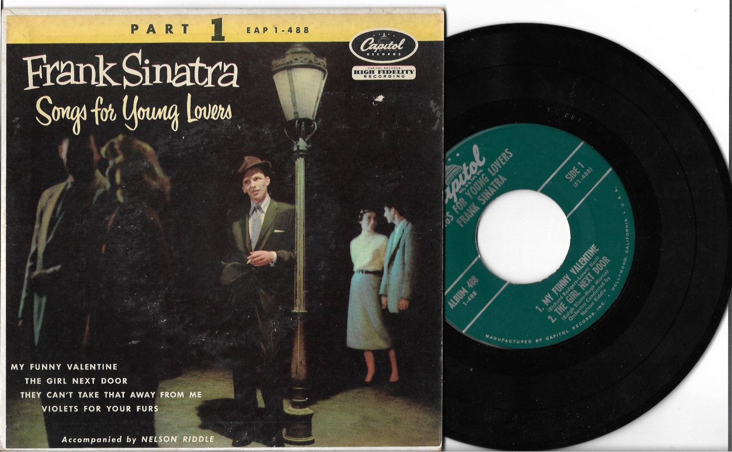 Frank Sinatra "Songs For Young Lovers Part 1" '55 EP EX vinyl