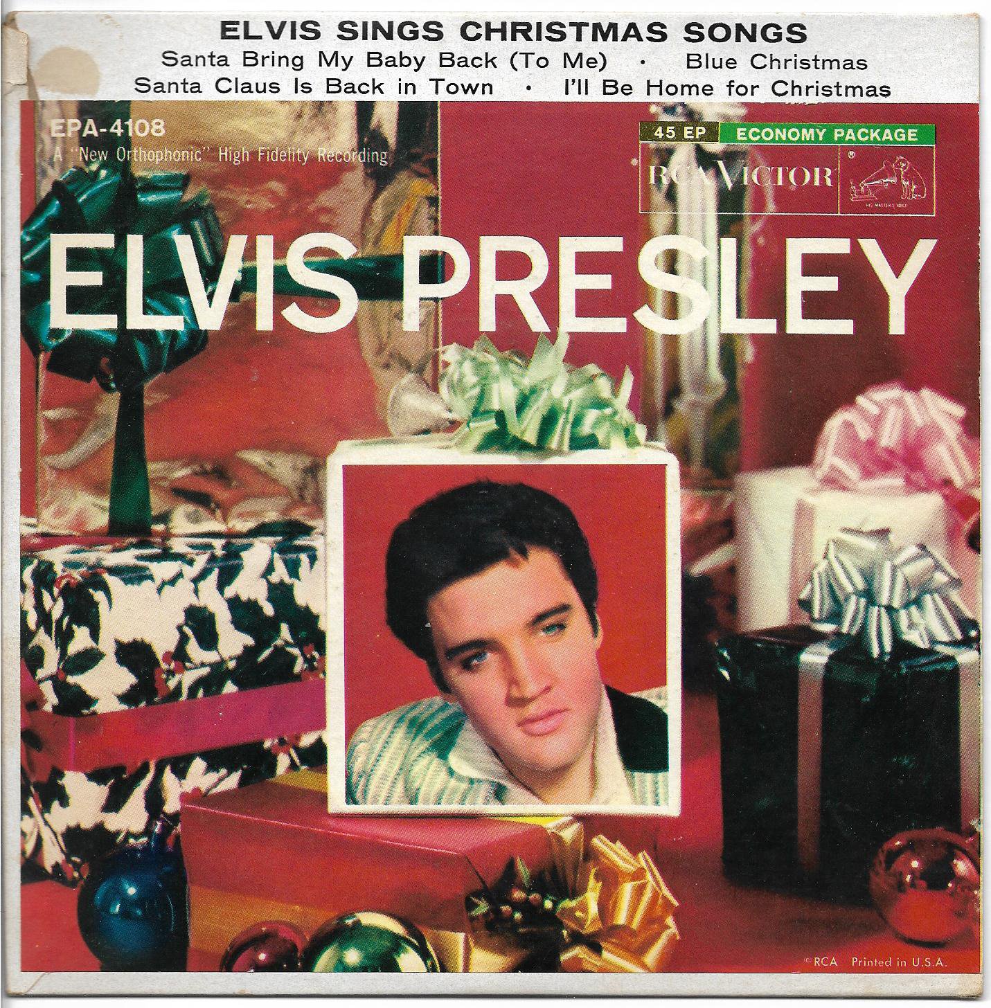 Elvis: &quot;Sings Christmas Songs&quot; - original 1957 release with cover - Near Mint!