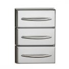Napoleon N3700360 Flat Stainless Steel Built-In Triple Drawer Napoleon N3700360 Flat Stainless Steel Built-In Triple Drawer