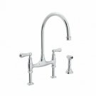 Rohl U.4719L-APC-2 Perrin and Rowe Bridge Kitchen Faucet with Side Spray Rohl U.4719L-APC-2 Perrin and Rowe Bridge Kitchen Faucet with Side Spray