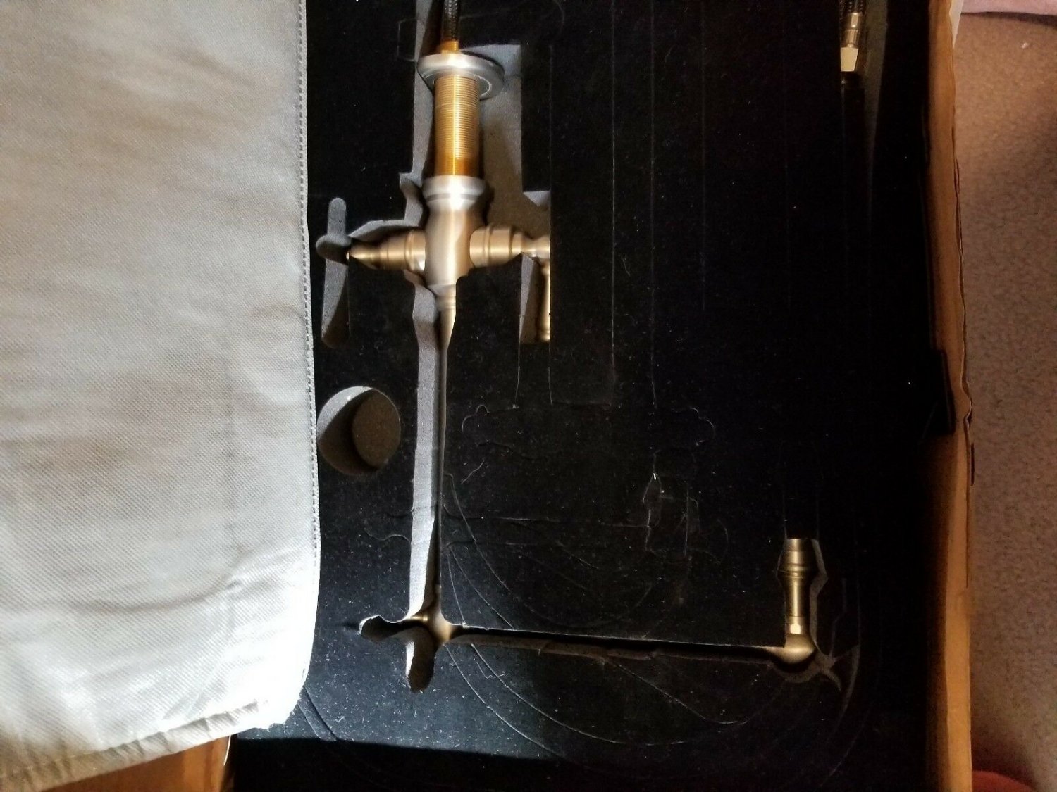 WATERSTONE 2 HANDLE BAR FAUCET W/LEVER HANDLES & 5" STRAIGHT SPOUT 1800-SN PVD S