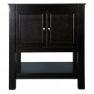 Gazette 30 in. W Bath Vanity Cabinet Only in Espresso Home Decorators Collectio Gazette 30 in. W Bath Vanity Cabinet Only in Espresso Home Decorators Collectio