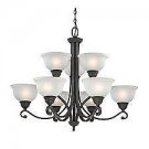 Cornerstone Lighting 2309CH/10 Hamilton 9 Light 2 Tier Shaded Chandelier Cornerstone Lighting 2309CH/10 Hamilton 9 Light 2 Tier Shaded Chandelier