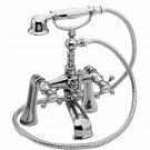 Newport Brass 933 Chesterfield Deck Mounted Roman Tub Faucet with Metal Cross... Newport Brass 933 Chesterfield Deck Mounted Roman Tub Faucet with Metal Cross...