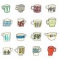 Mid Century Modern Mug Collection Print