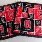 NC State Mug Rugs-Set of 2- Reversible