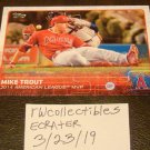 Mike Trout 2015 Topps Baseball Card Los Angeles Angels
