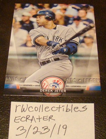 Derek Jeter 2018 Topps Legends Insert Baseball Card