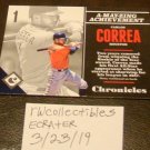 Carlos Correa 2017 Panini Chronicles Baseball Card