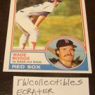Wade Boggs 1983 Topps Rookie Baseball Card Boston Red Sox