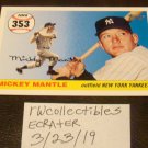 Mickey Mantle 2007 Topps HR History Insert Baseball Card # MHR353