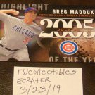 Greg Maddux 2015 Topps Highlight Of The Year Insert Card