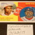 David Ortiz/Frank Robinson 2008 Topps Heritage Then & Now Insert Baseball Card