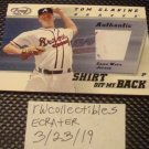 Tom Glavine 2002 Leaf SOMB Relic Baseball Card Atlanta Braves