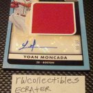 Yoan Moncada 2016 Donruss PP Autograph Relic Card Serial # 89/99