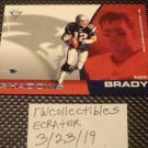 Tom Brady 2002 Pacific Titanium Shadows Insert Football Card