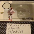 Mark McGwire 2001 Upper Deck Base Relic Baseball Card