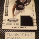 Khalil Mack 2014 Panini Contenders RT Rookie Relic Football Card